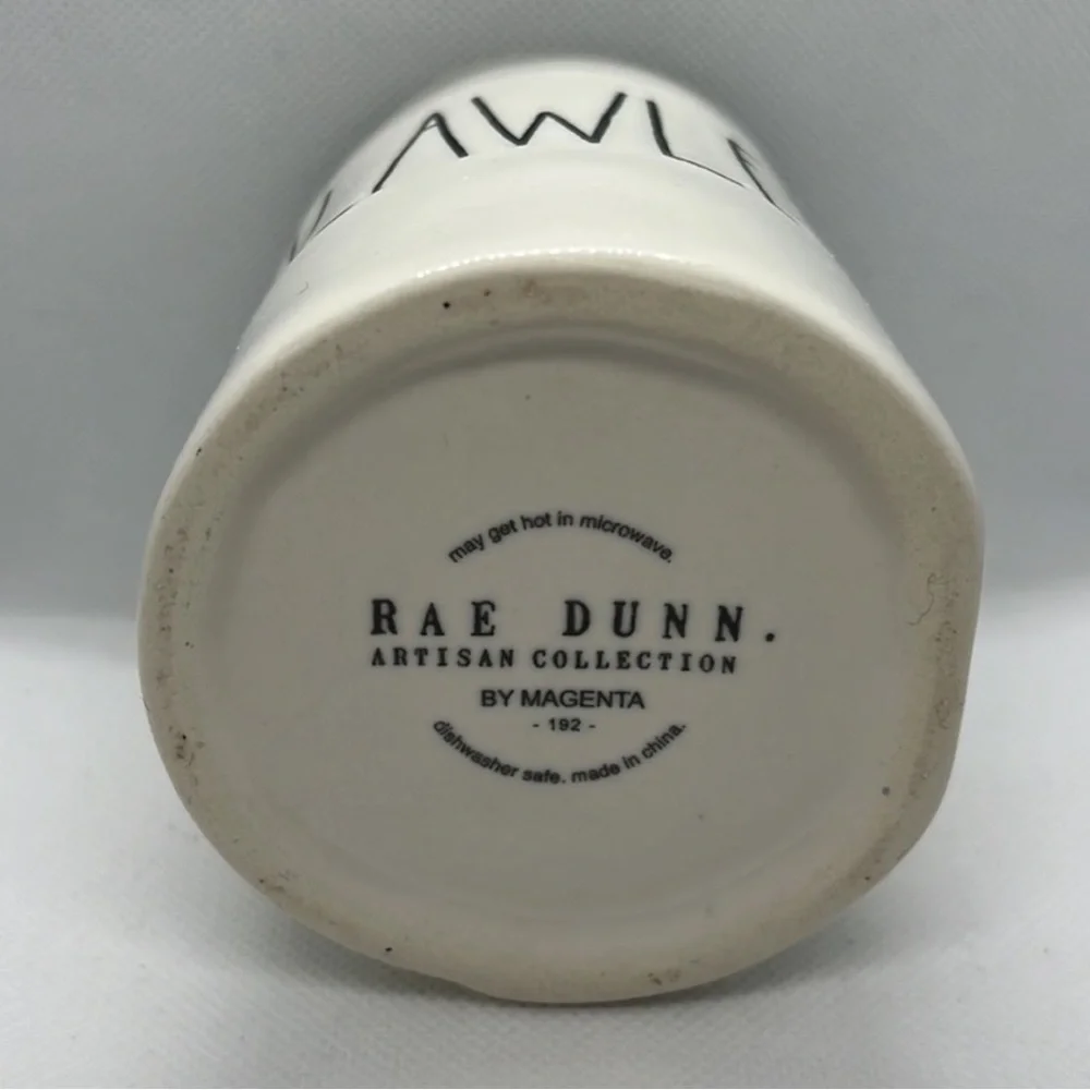 Rae Dunn Flawless Brush Holder / Bathroom Cup EUC